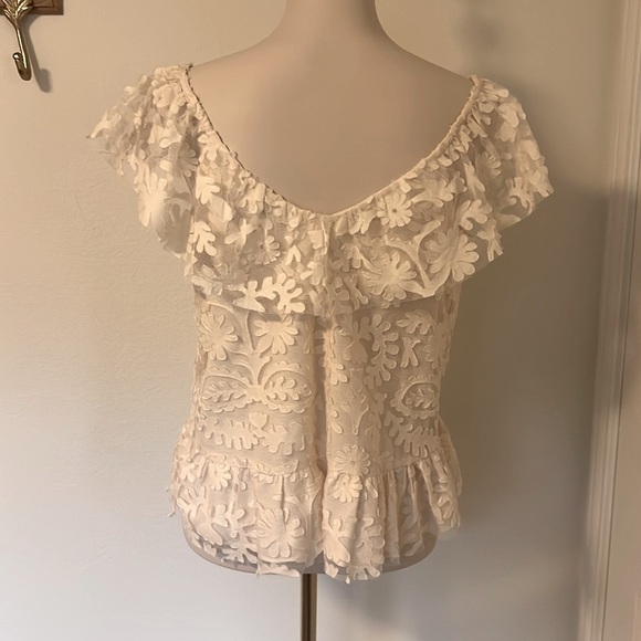 Anthropologie Elegant Cream Lace Blouse NWT size Medium - Picture 2 of 4